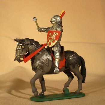 SJ-02b Rytier na koni s palcátom 15. storočie