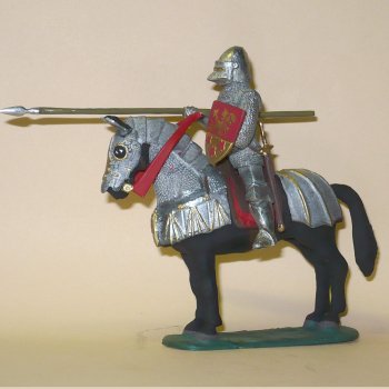 SJ-08a Rytier na koni s kopijou 15. storočie